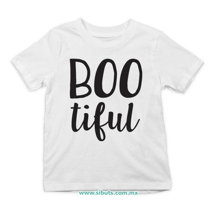 Playera Niño Halloween Boo Tiful
