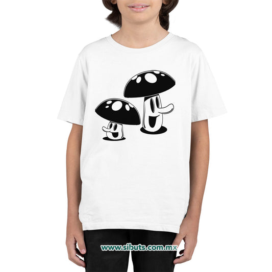 Playera Niño Mushrooms Hongos