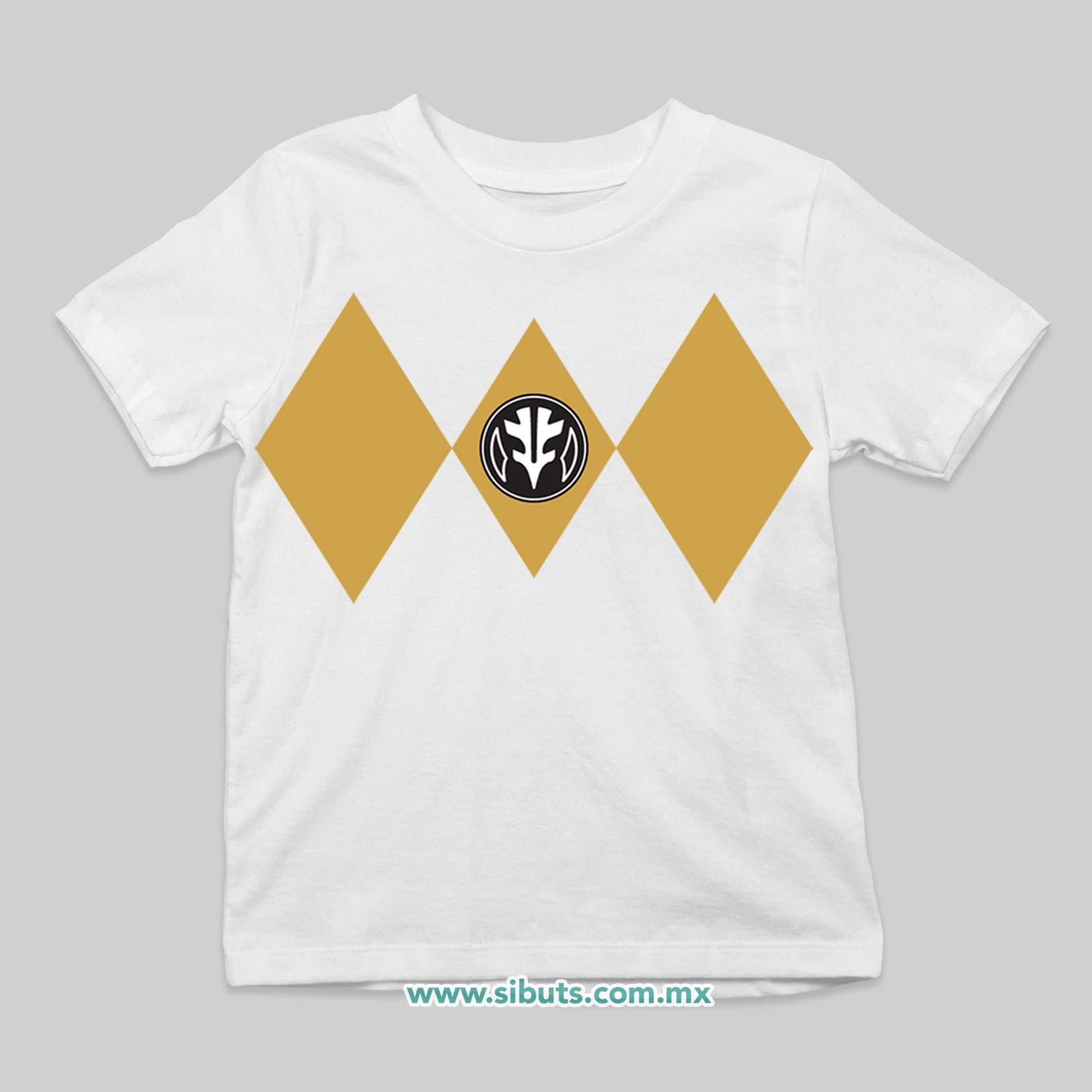 Playera NIño Power Ranger Blanco