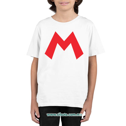 Playera Niño Super Mario Bross Rojo