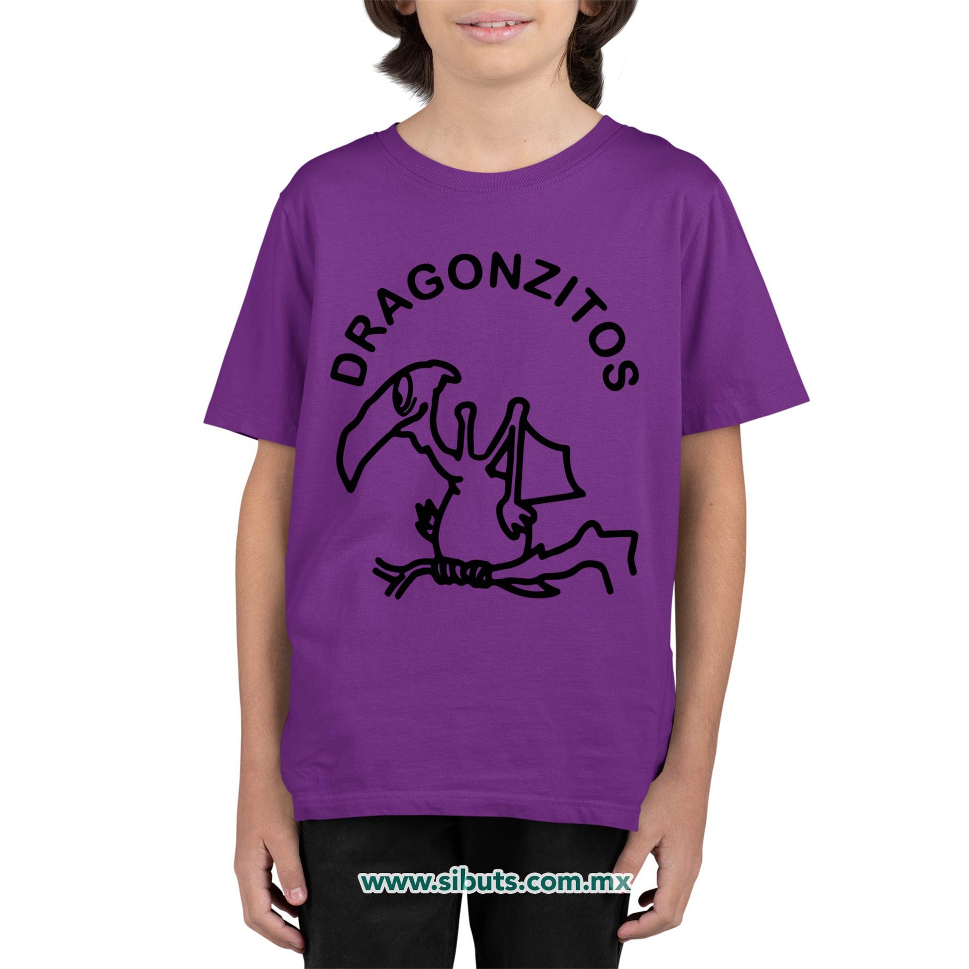 Playera Niño Dulces Dragonzito Morado
