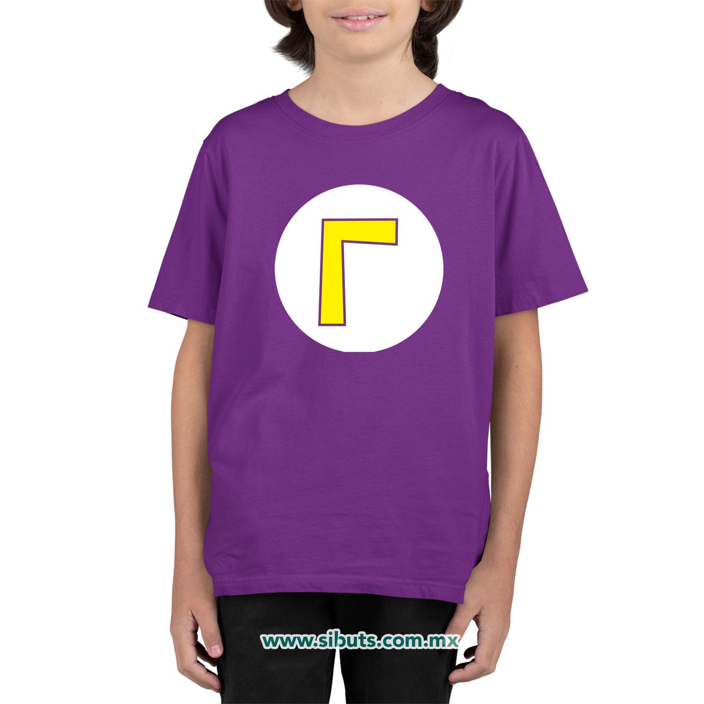 Playera Niño Mario Bros Waluigi
