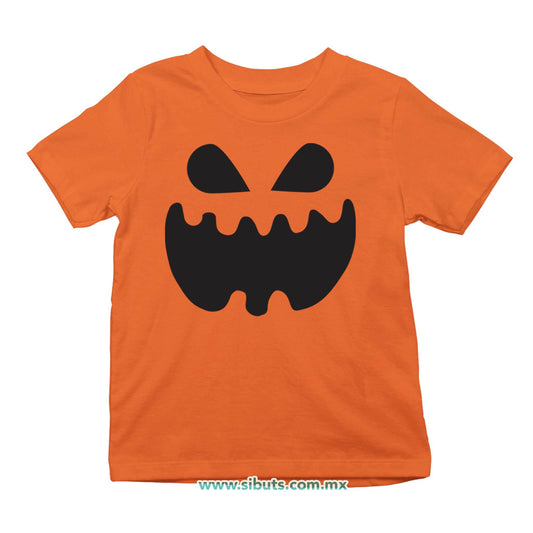 Playera Niño Halloween Calabaza Pumpkin