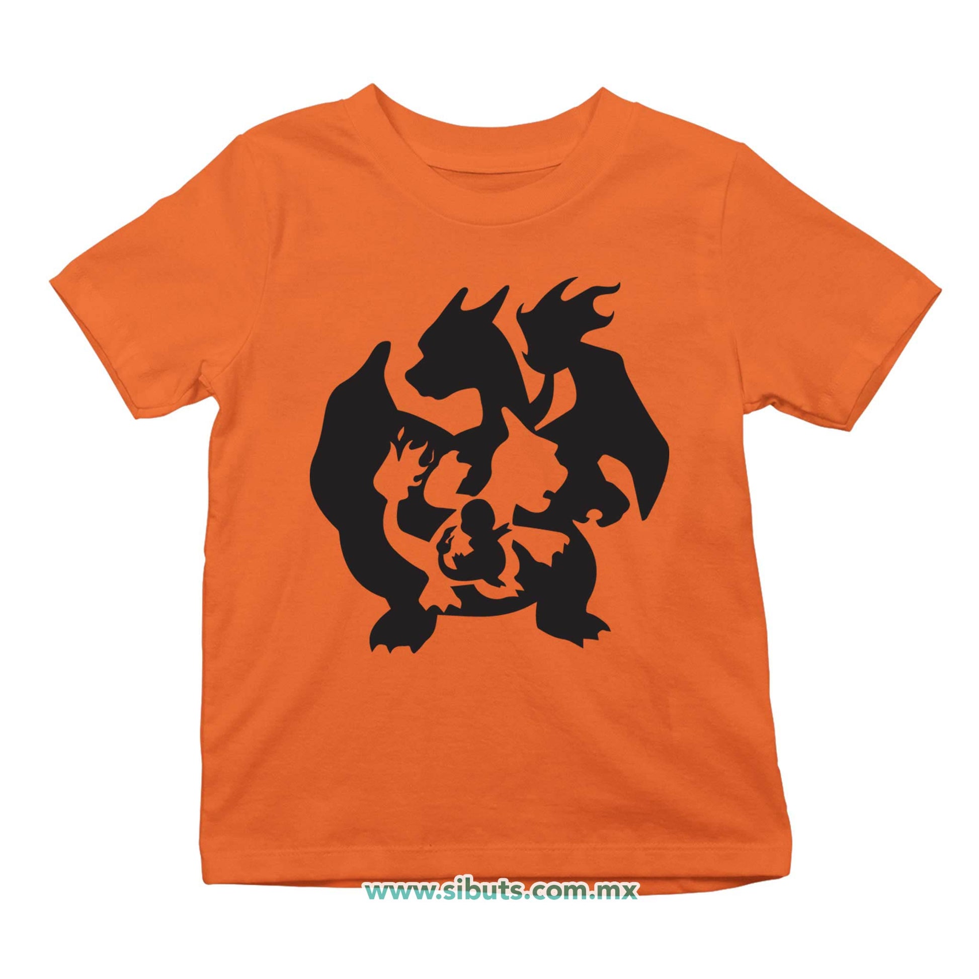Playera Niño Pokemon Charmander Evolutions