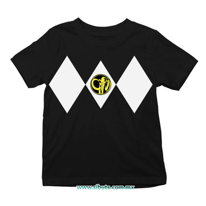 Playera NIño Power Ranger Negro
