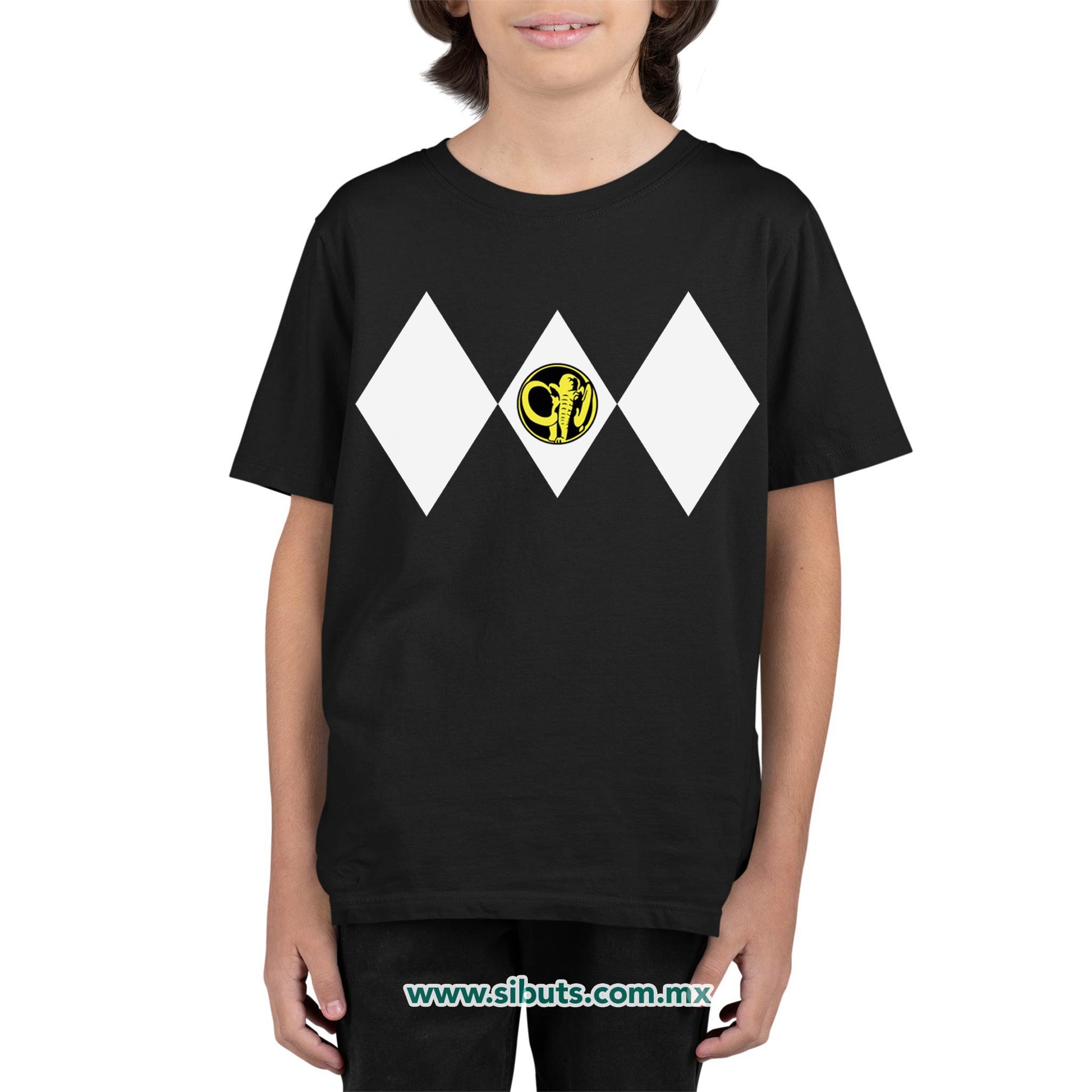 Playera NIño Power Ranger Negro