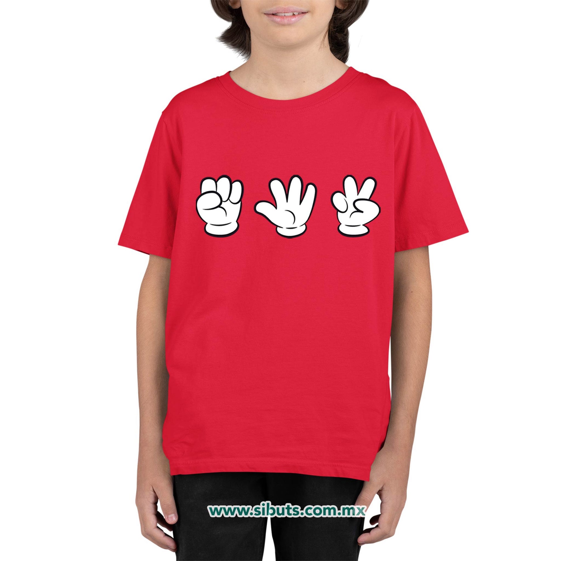 Playera Niño Juego Piedra Papel O Tijera