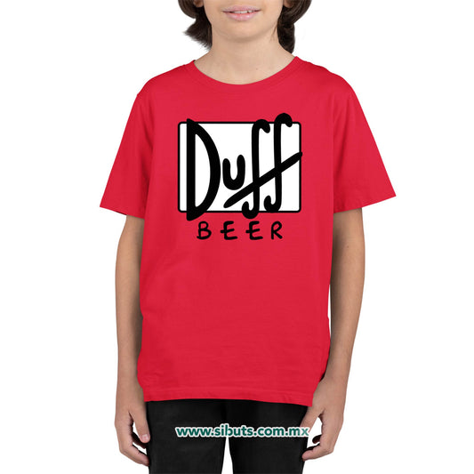 Playera Niño Los Simpsons Beer Duff