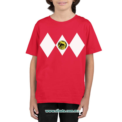 Playera NIño Power Ranger Rojo