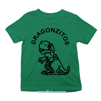 Playera Niño Dulces Dragonzito Verde