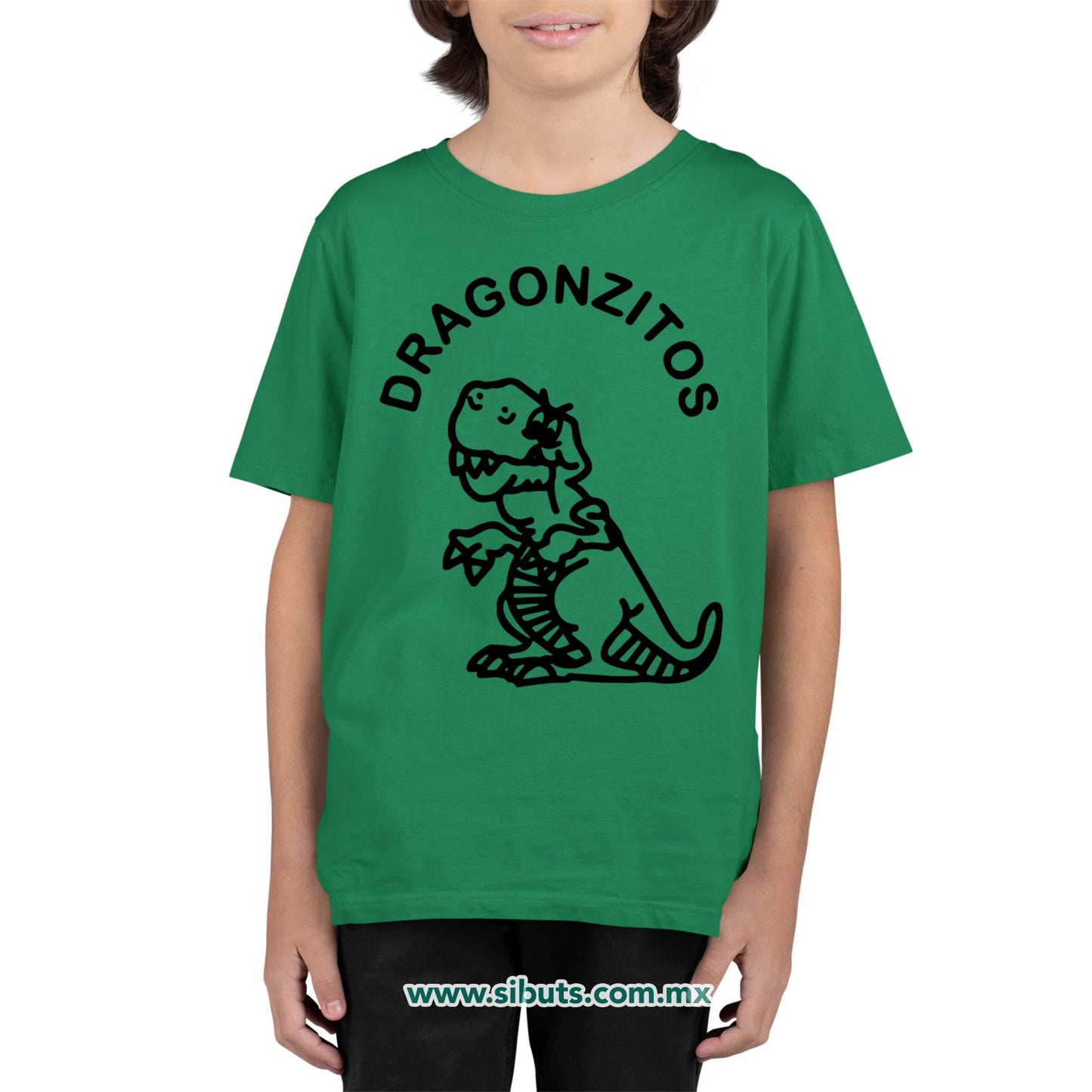 Playera Niño Dulces Dragonzito Verde