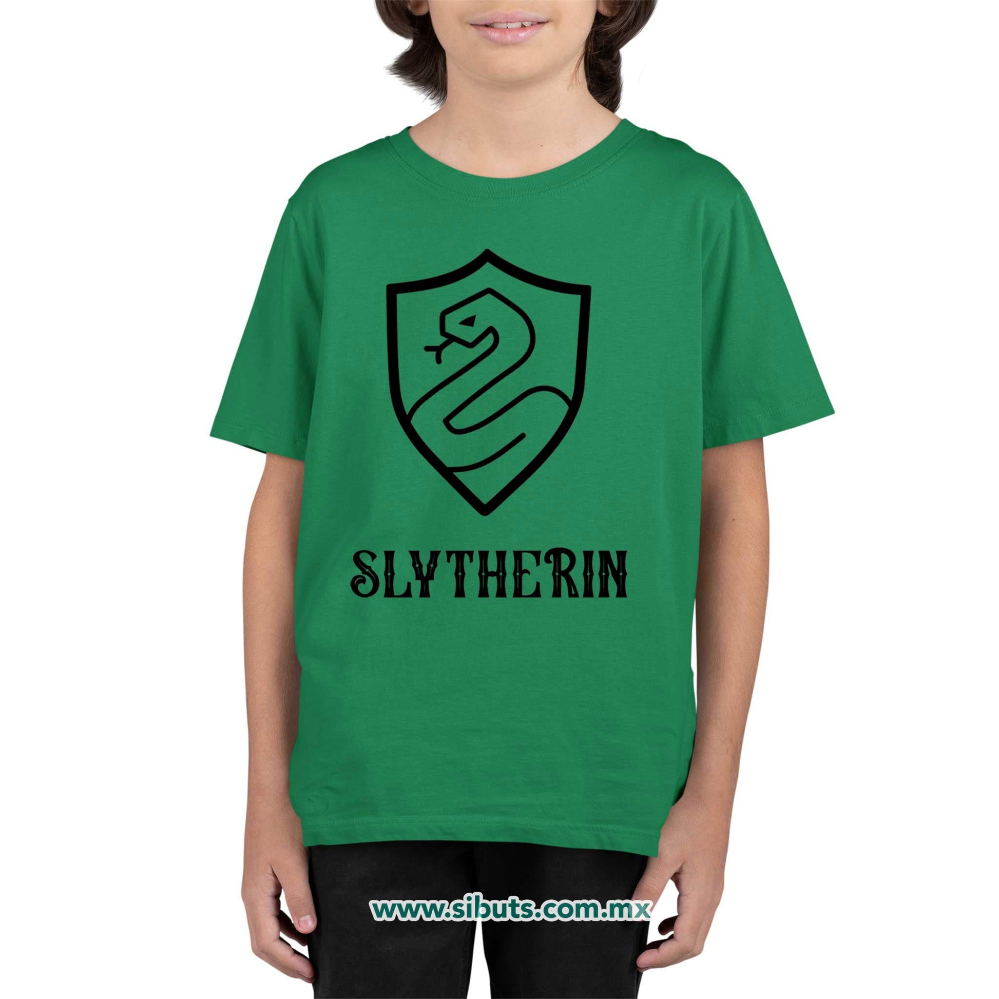 Playera NIño Harry Potter Slytherin
