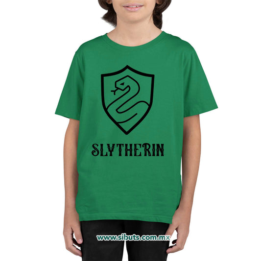 Playera NIño Harry Potter Slytherin