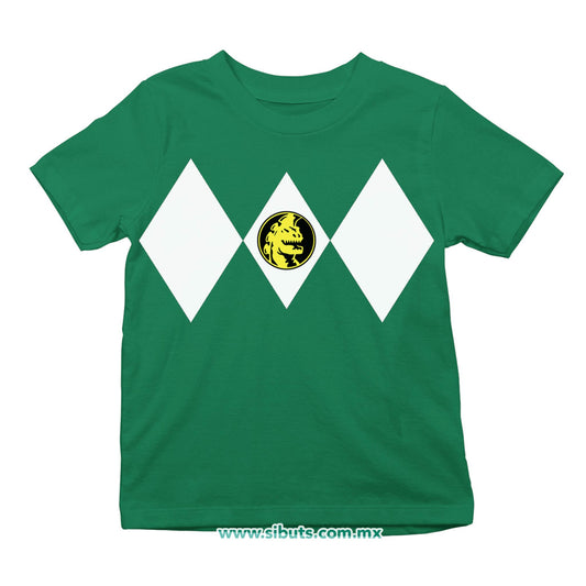Playera NIño Power Ranger Verde