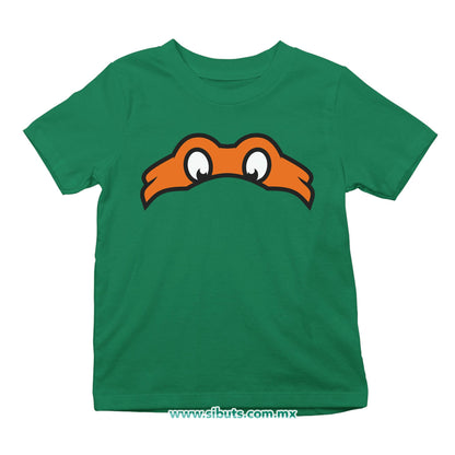 Playera Niño Tortuga Ninja Miguel Angel
