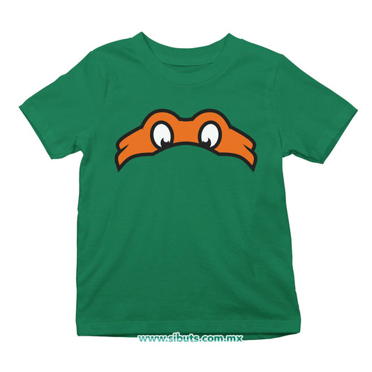 Playera Niño Tortuga Ninja Miguel Angel