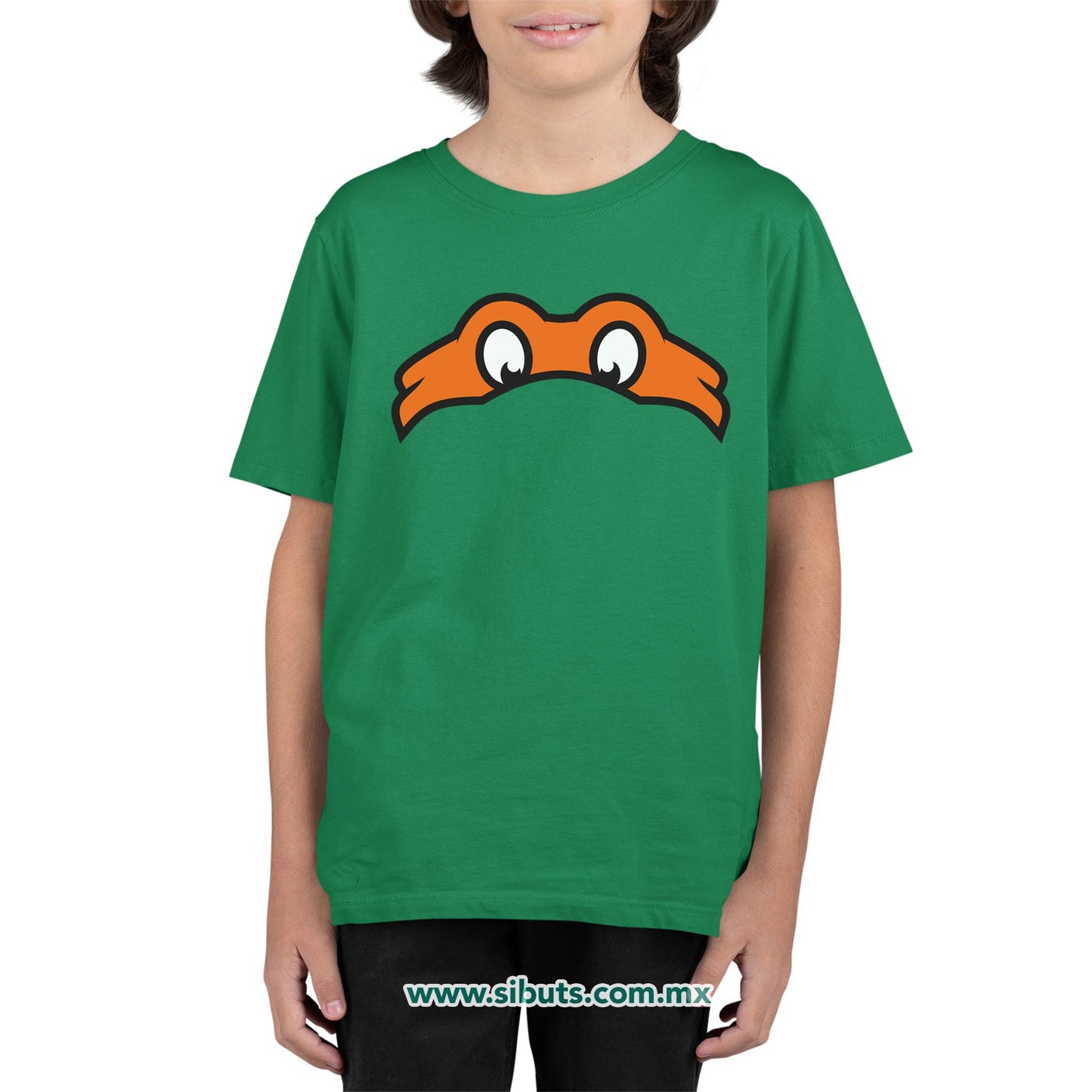 Playera Niño Tortuga Ninja Miguel Angel