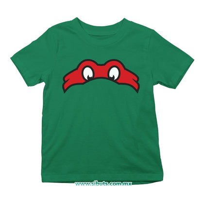Playera Niño Tortuga Ninja Rafael