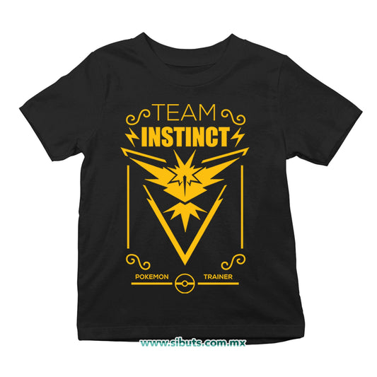Playera Niño Pokemon Go Team Instinct