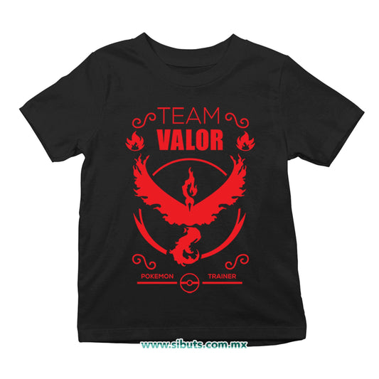 Playera Niño Pokemon Go Team Valor