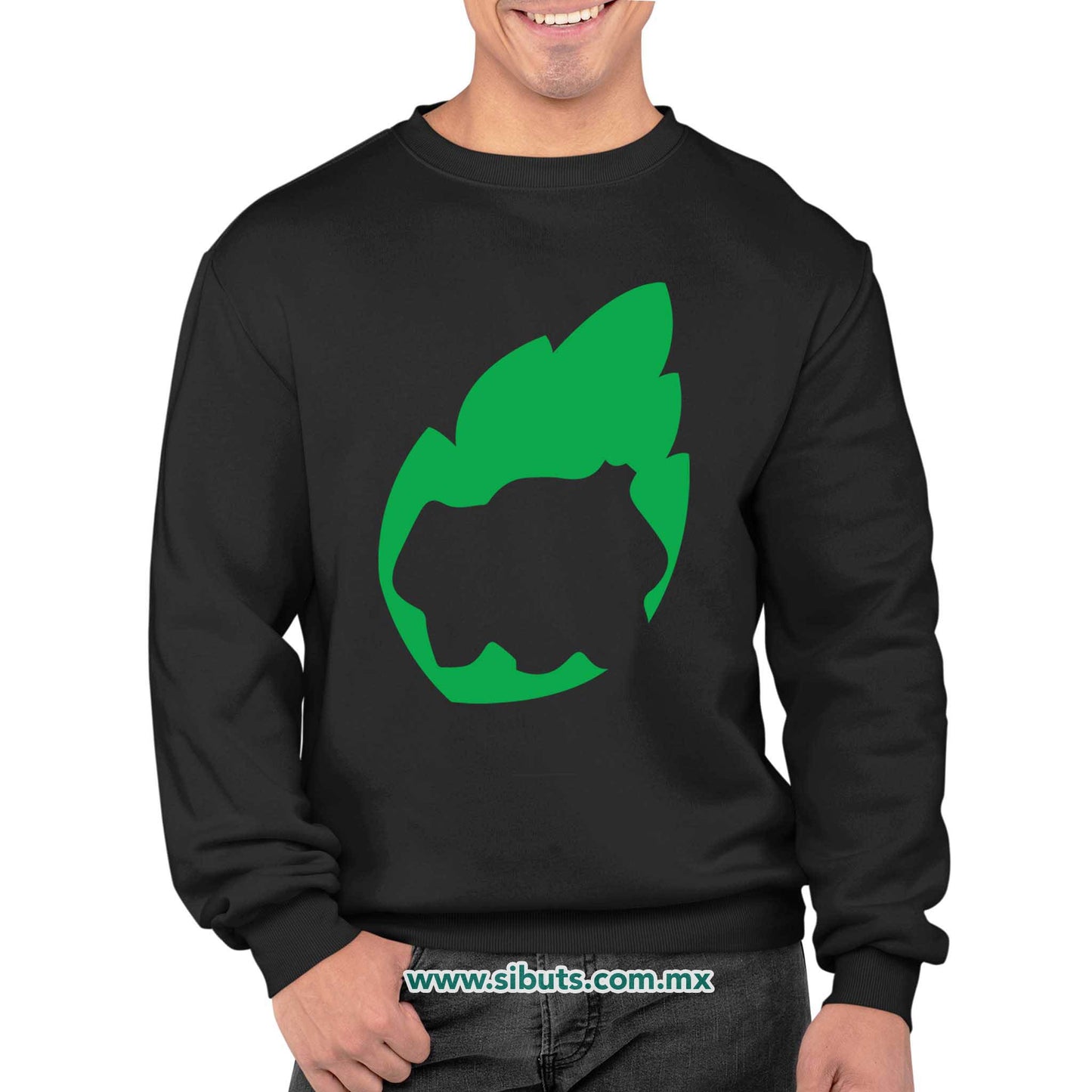 Sudadera Hombre Cuello Redondo Pokemon Bulbasaur