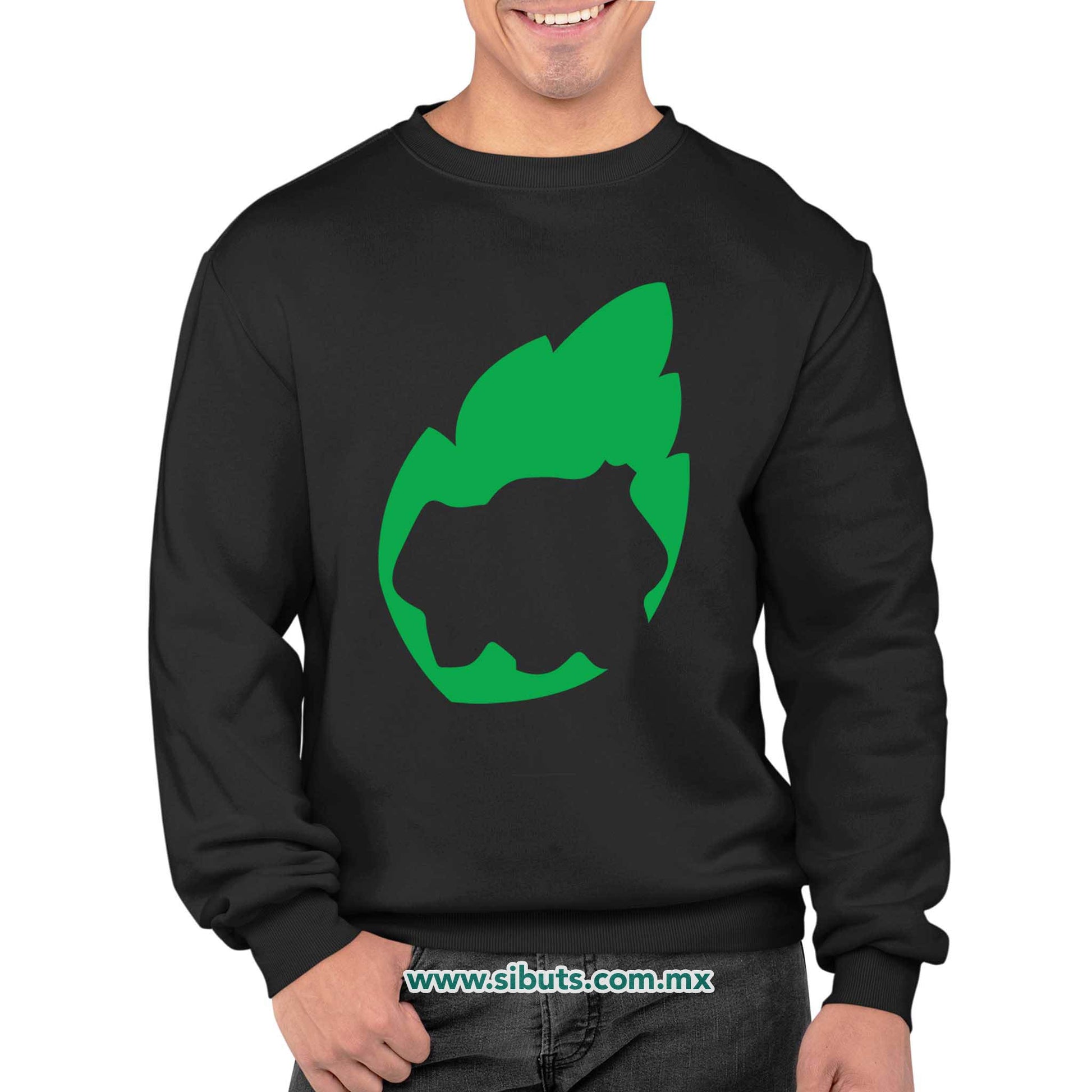 Sudadera Hombre Cuello Redondo Pokemon Bulbasaur