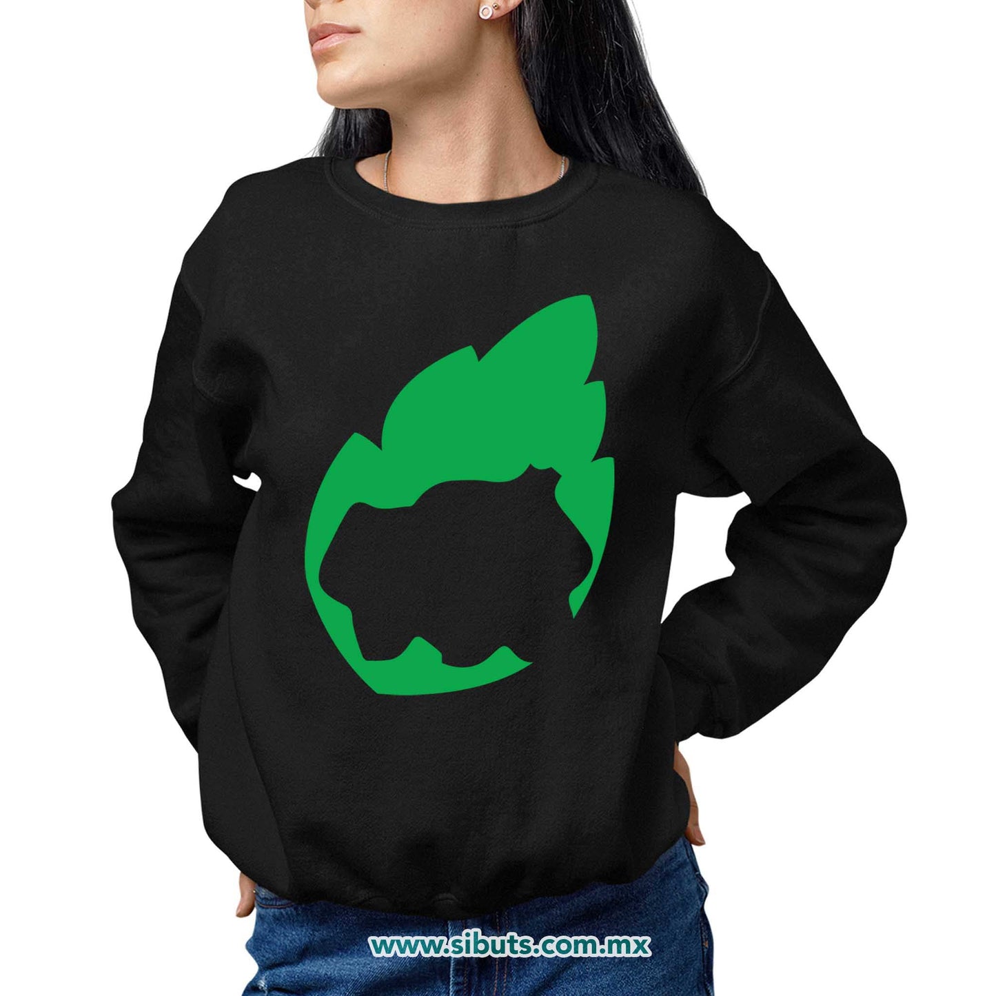 Sudadera Mujer Cuello Redondo Pokemon Bulbasaur
