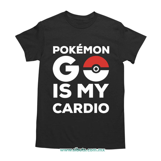 Playera Hombre Pokemon Go Is My Cardio