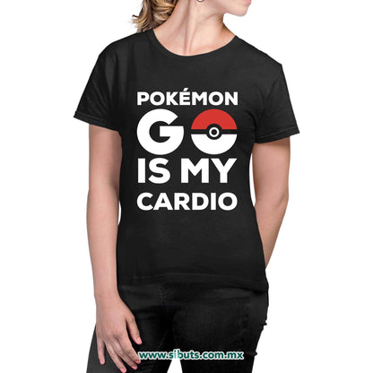 Playera Mujer Pokemon Go Is My Cardio