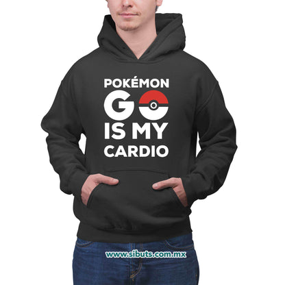 Sudadera Hombre Gorro Pokemon Go Is My Cardio