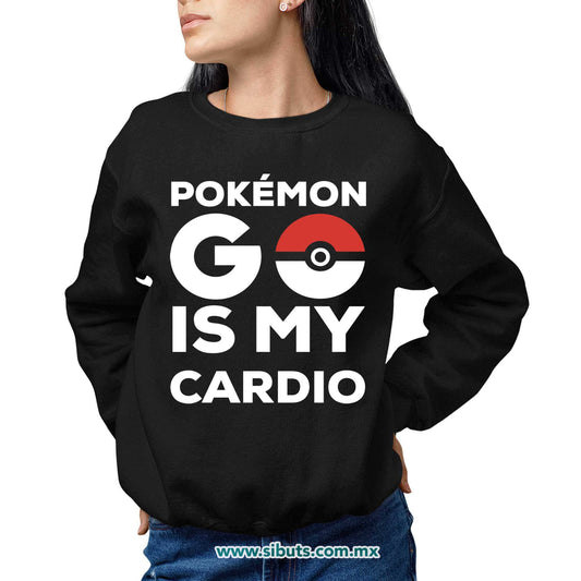Sudadera Mujer Cuello Redondo Pokemon Go Is My Cardio