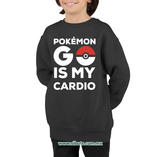 Sudadera Niño Cuello Redondo Pokemon Go Is My Cardio