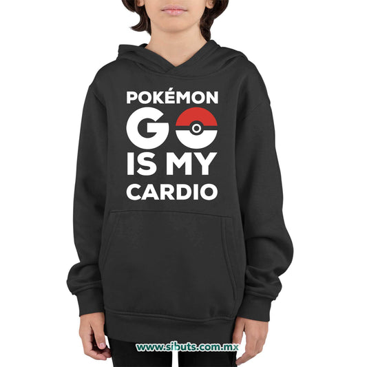 Sudadera Niño Gorro Pokemon Go Is My Cardio