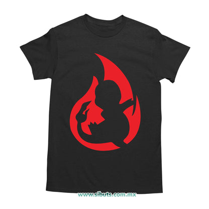 Playera Hombre Pokemon Charmander