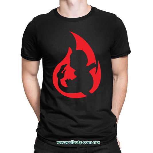 Playera Hombre Pokemon Charmander