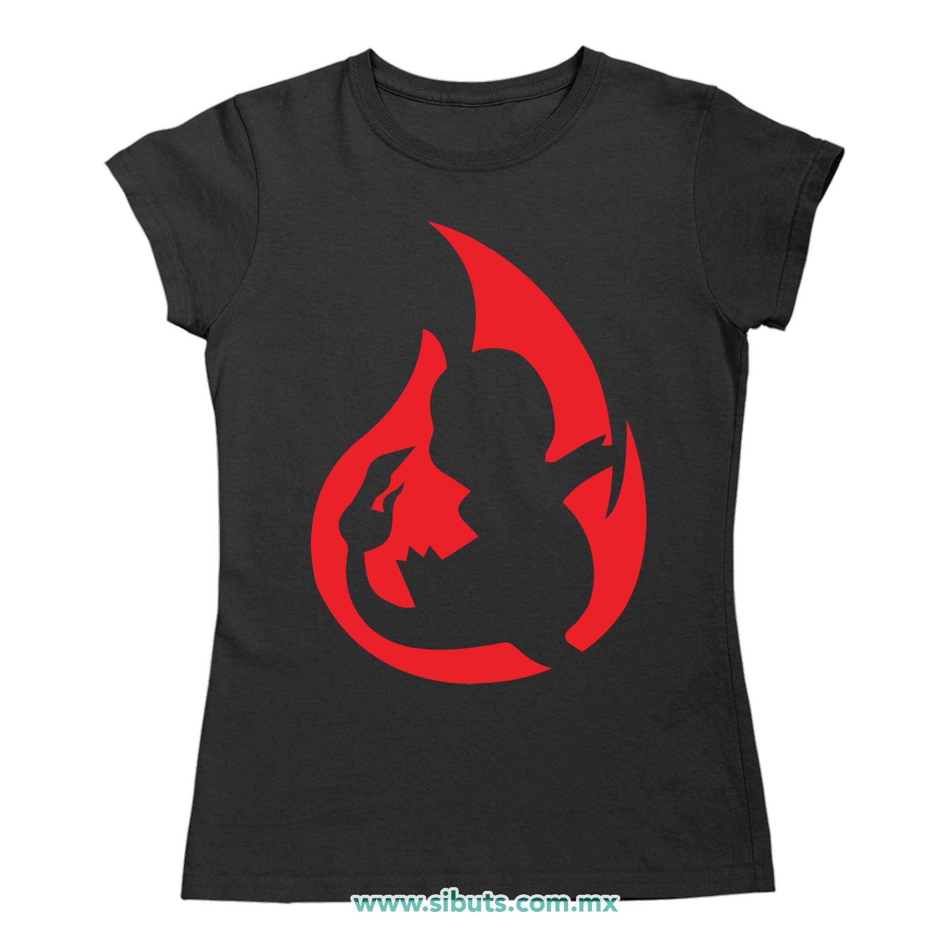 Playera Mujer Pokemon Charmander