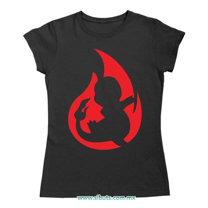 Playera Mujer Pokemon Charmander