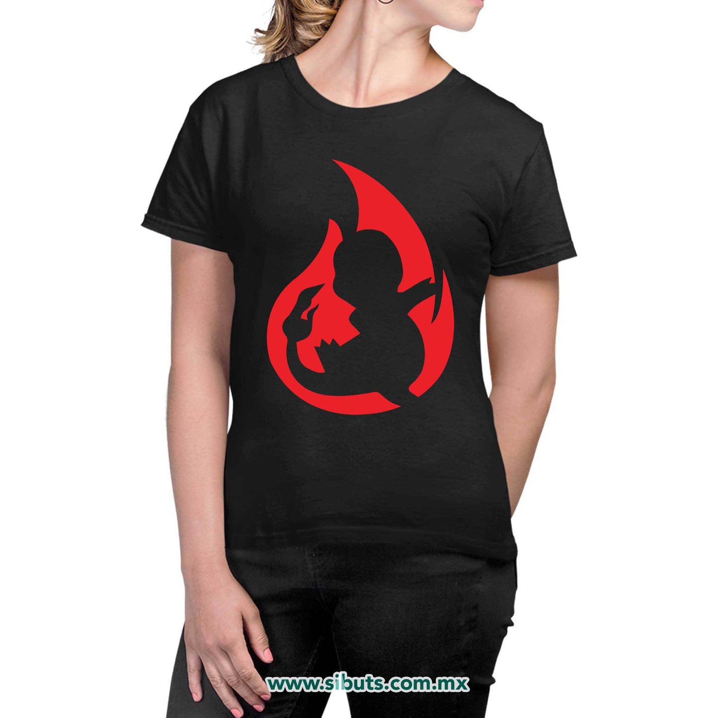 Playera Mujer Pokemon Charmander