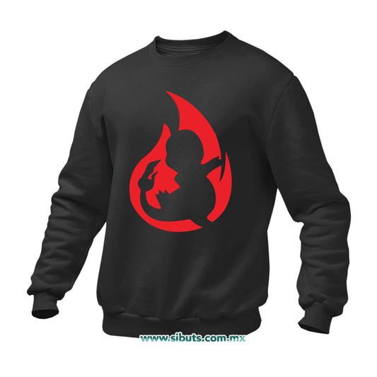 Sudadera Hombre Cuello Redondo Pokemon Charmander