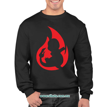 Sudadera Hombre Cuello Redondo Pokemon Charmander