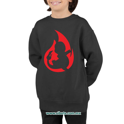Sudadera Niño Cuello Redondo Pokemon Charmander