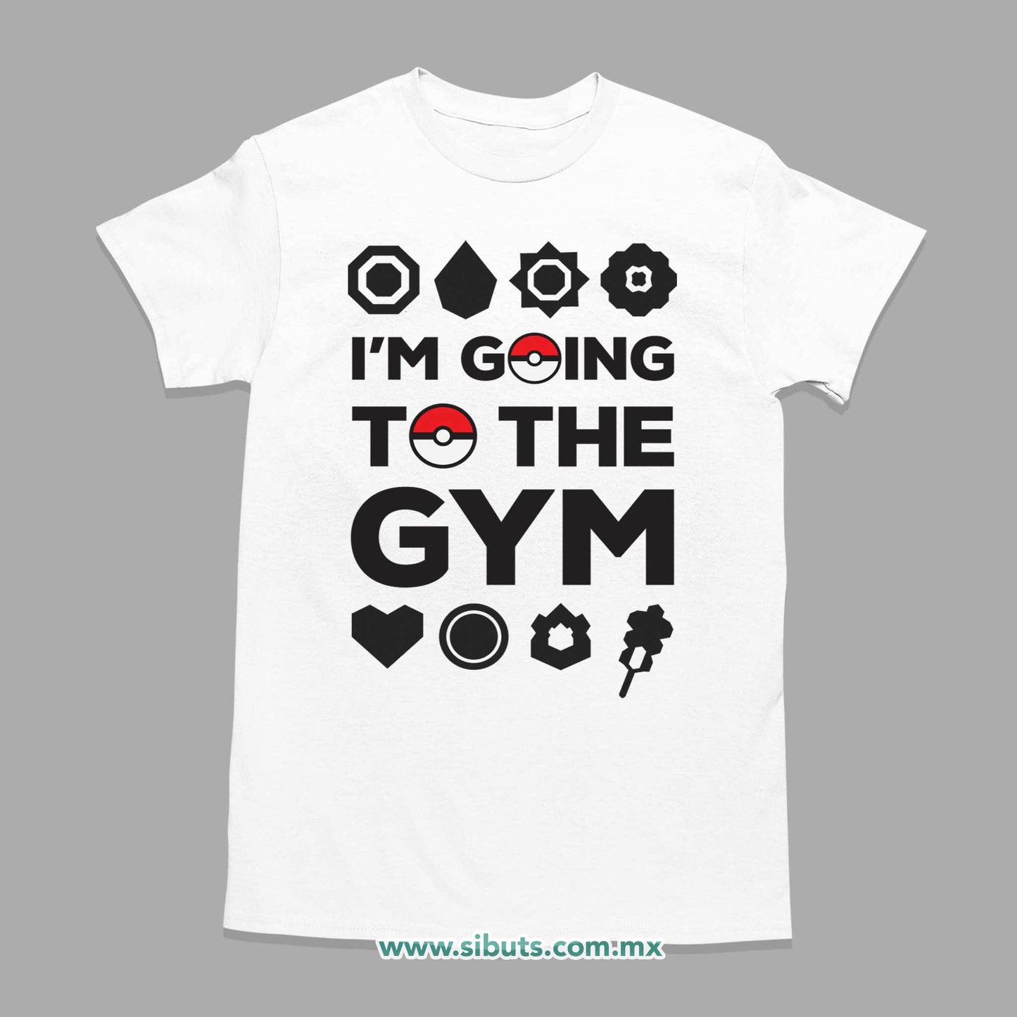 Playera Hombre Pokemon Go I´m Go To The Gym