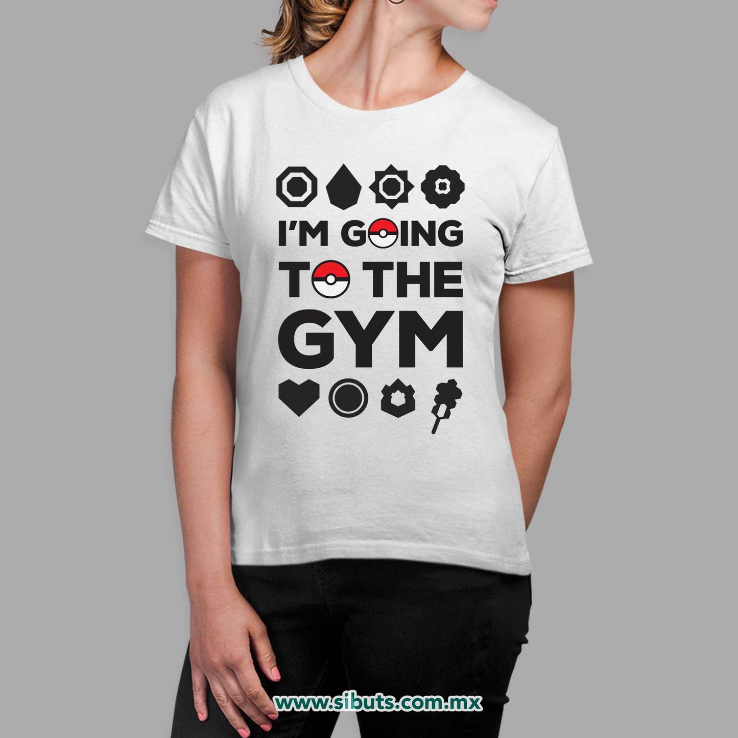 Playera Mujer Pokemon Go I´m Go To The Gym