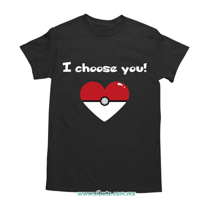 Playera Hombre Pokemon I Chose You