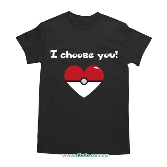 Playera Hombre Pokemon I Chose You
