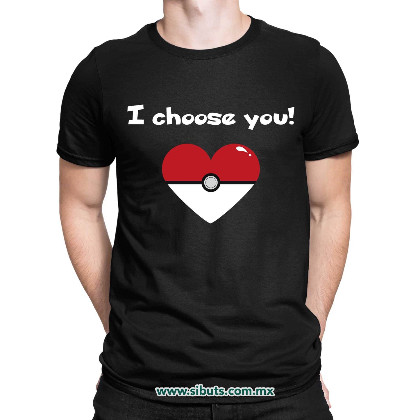 Playera Hombre Pokemon I Chose You