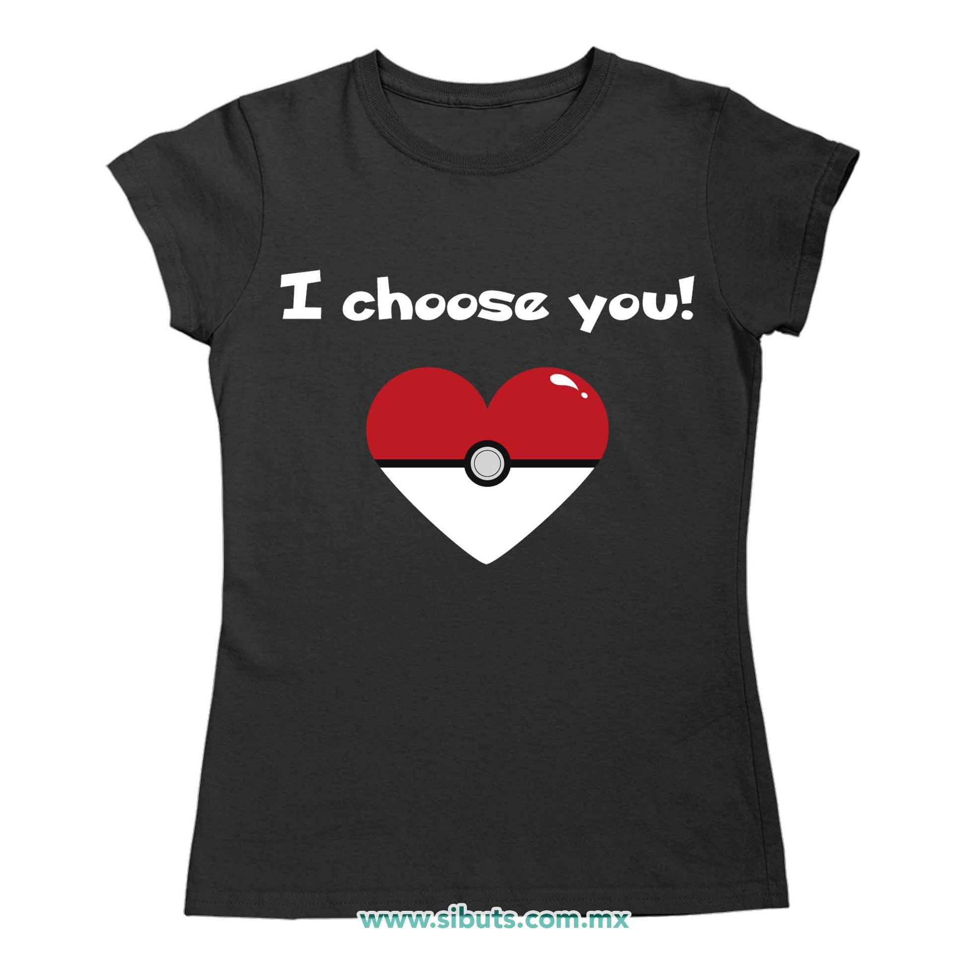 Playera Mujer Pokemon I Chose You