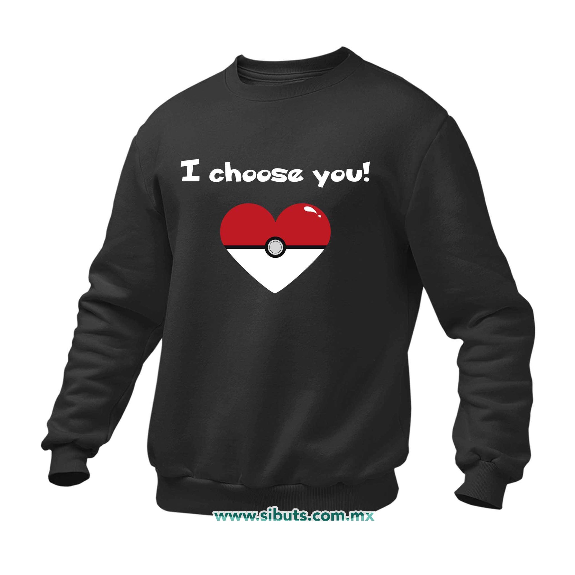 Sudadera Hombre Cuello Redondo Pokemon I Chose You