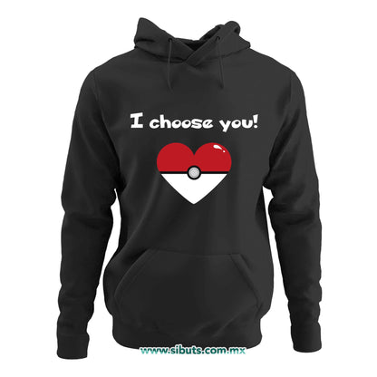 Sudadera Mujer Gorro Pokemon I Chose You
