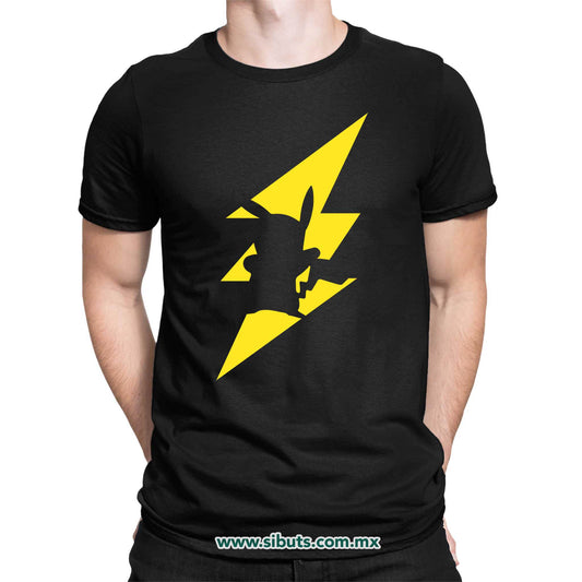 Playera Hombre Pokemon Pikachu